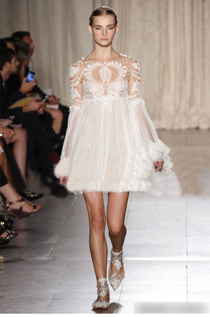 Short Wedding Dresses: Marchesa 