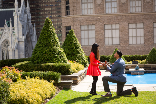 Epic Romantic Proposal At The 620 Loft Garden In Nyc Aimee