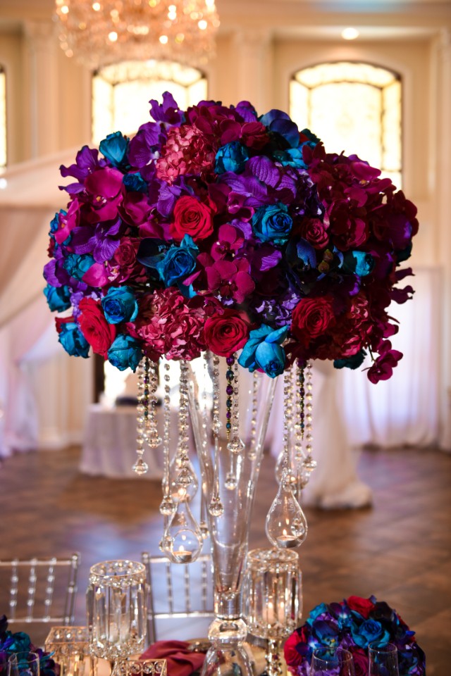 Vibrant Purple and Blue Wedding Ideas Munaluchi Bride