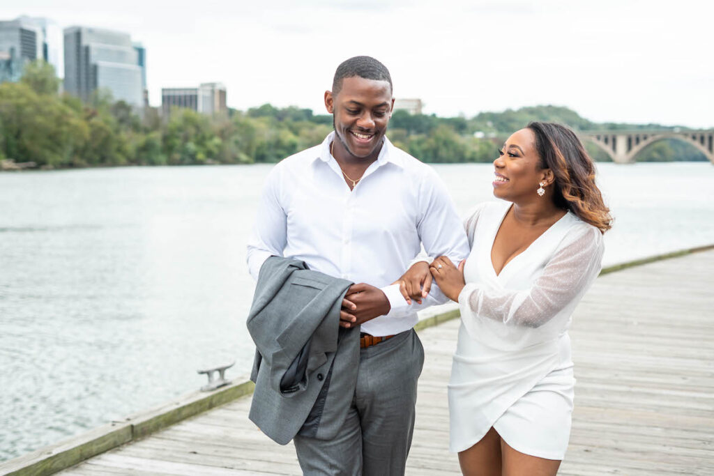 Passionate Picturesque Engagement Session In Georgetown