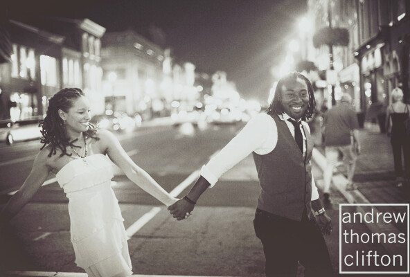 african american couple engagement photos