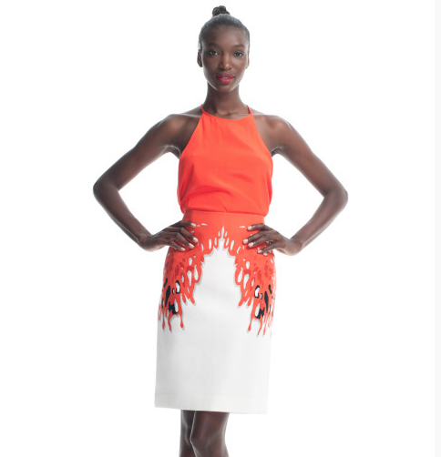 tibi coral dress
