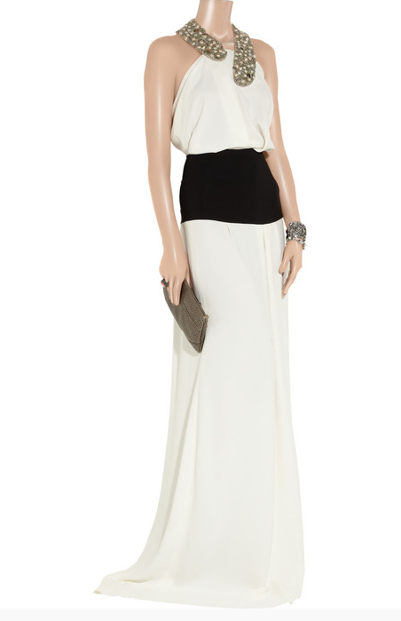 victoria beckham stretch gown