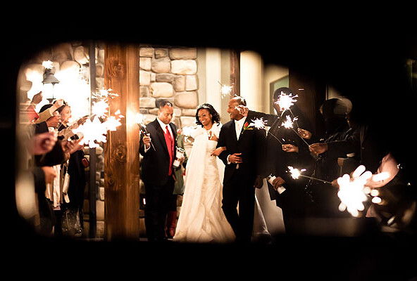 african american bride winter wedding
