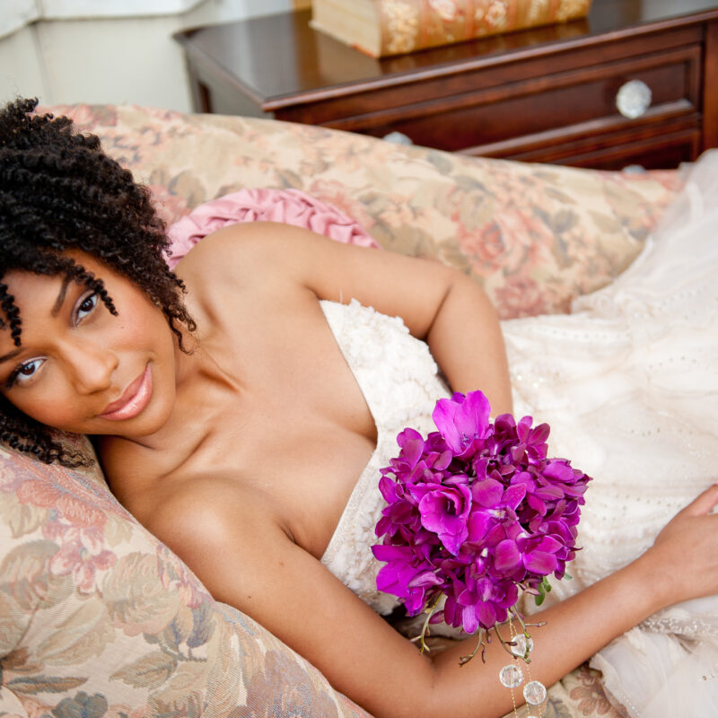 african american bride wedding hairstyle munaluchi
