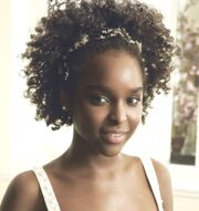 natural hair bride image