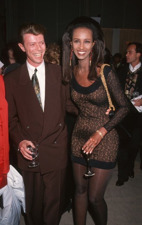 Throwback Thursday: Iman and David Bowie + Halter Neck Wedding Dresses