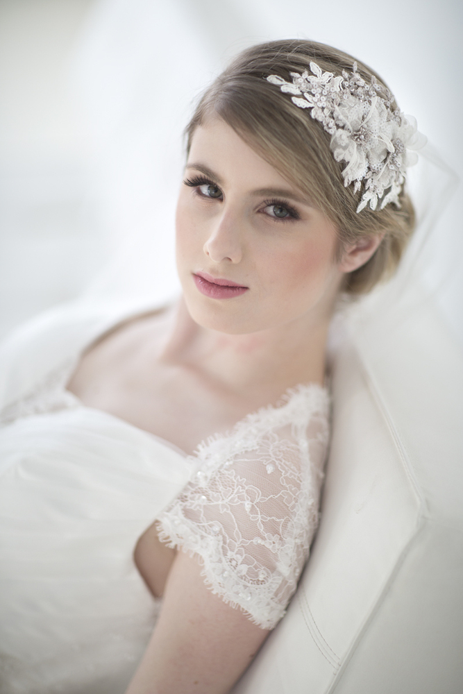 Image of Lace Wedding Head Piece