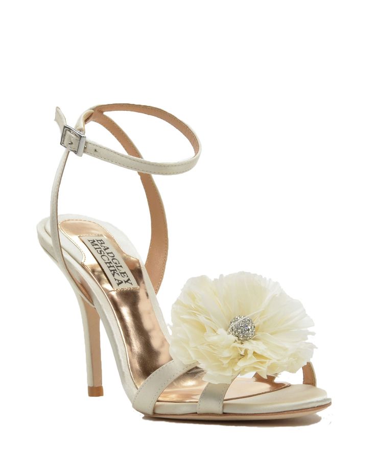 Karol Feather Adorned Evening Shoe by Badgley Mischka