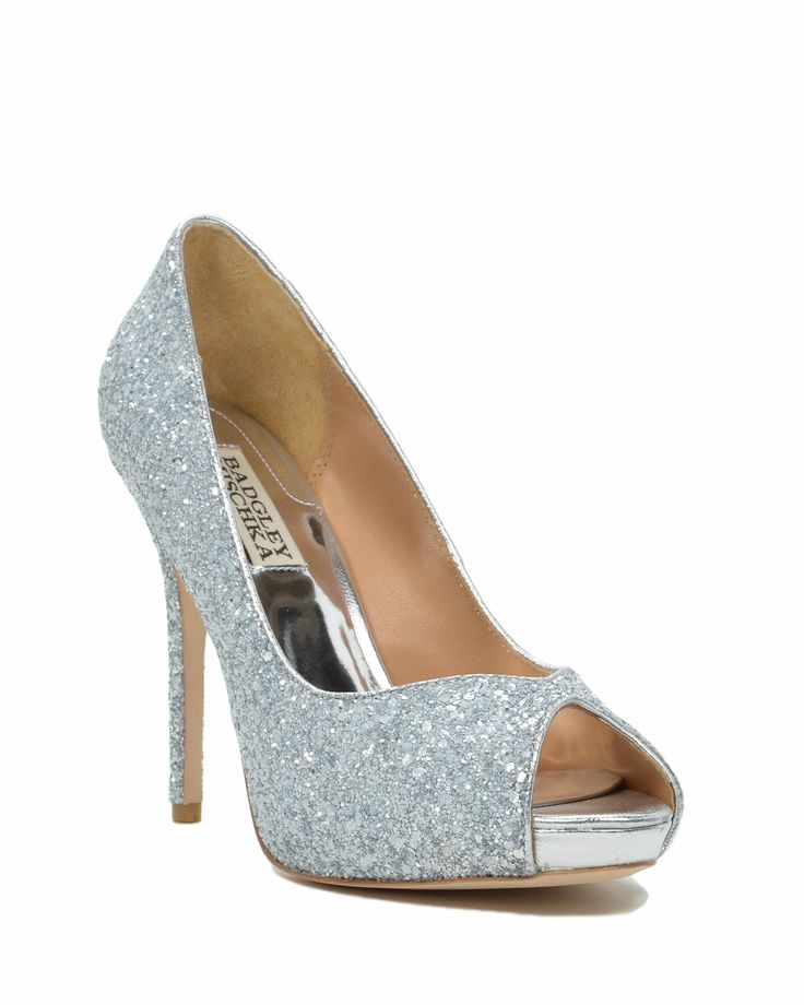 Kassidy Glitter Peep Toe Pump