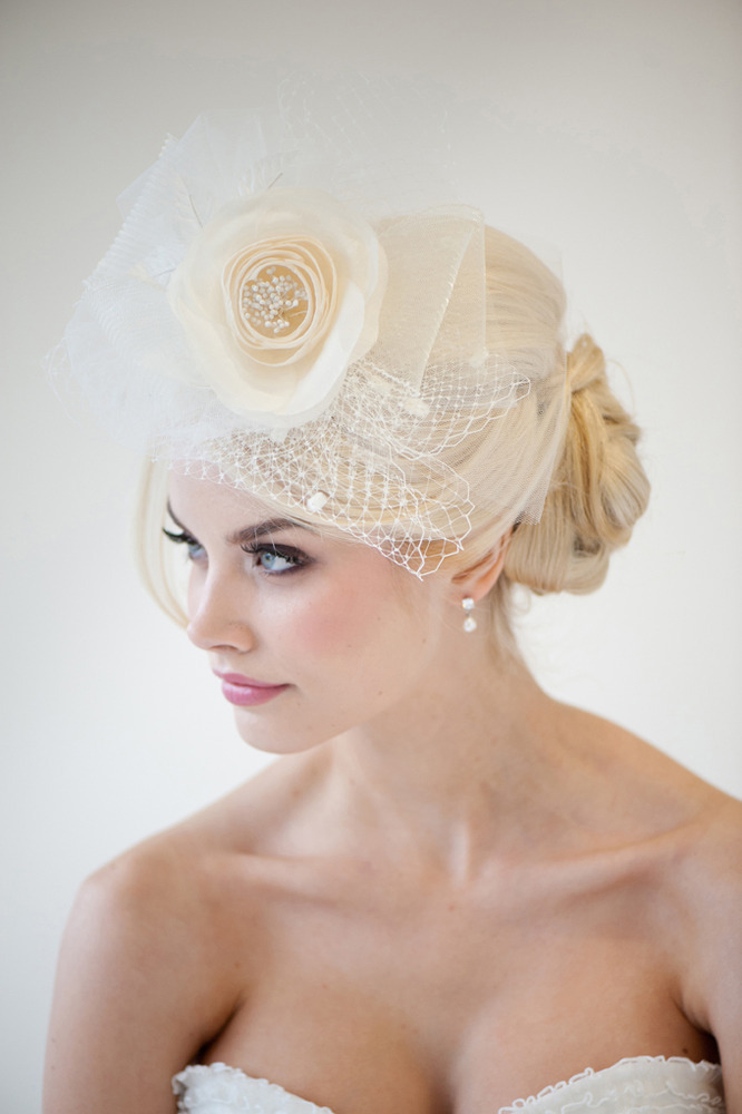 Image of Bridal Headpiece - DOMINIQUE