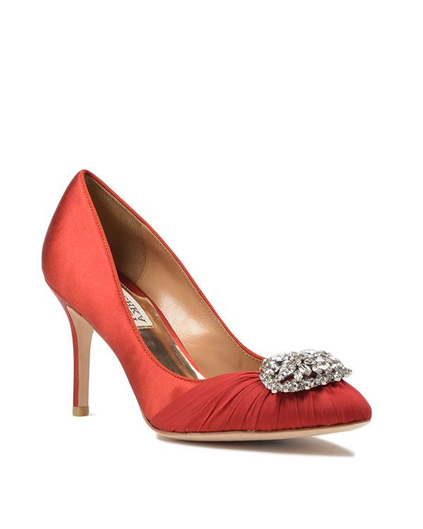 Pegasis Crystal Brooch Pump by Badgley Mischka