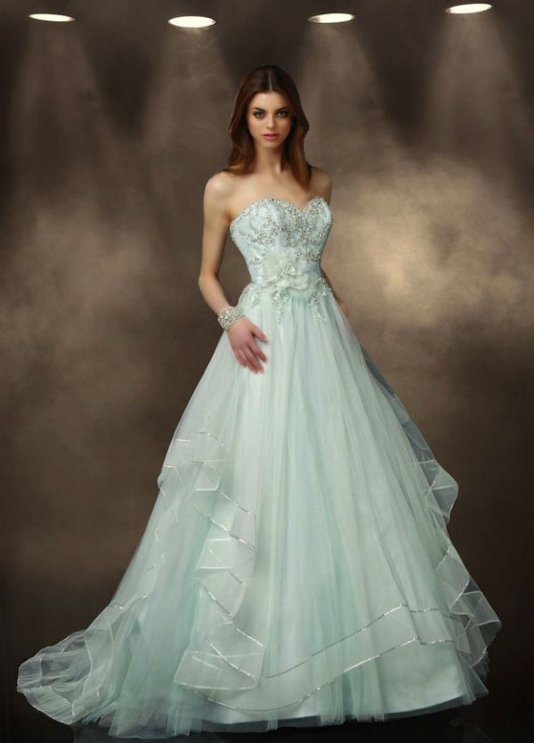 Images Of Blue Wedding Dresses 10