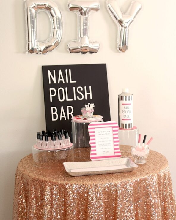 diy nail polish bar