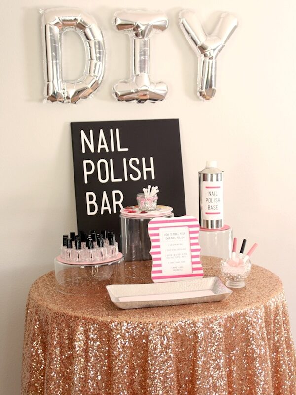 diy nail polish bar
