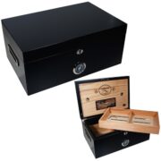 murcielago black cigar humidor