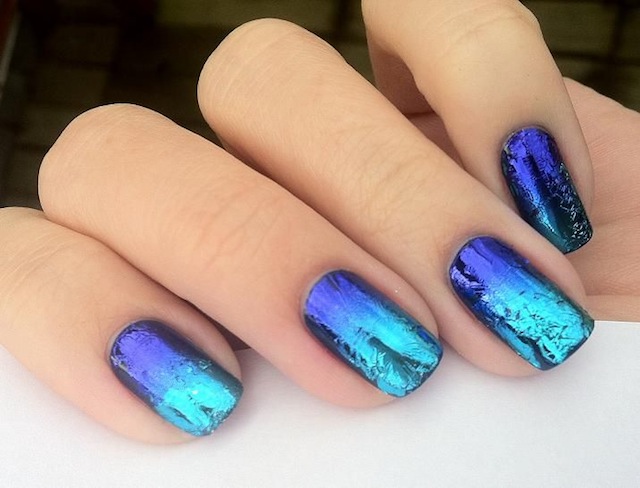 blue_foil_nail_art_design_pinterest