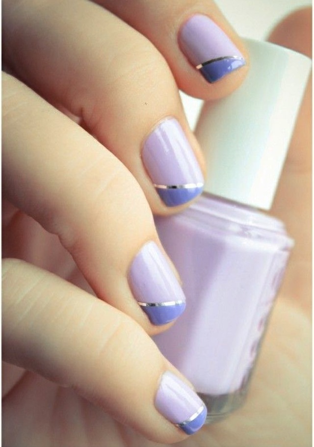 lavendar_nail_design metallic nail designs