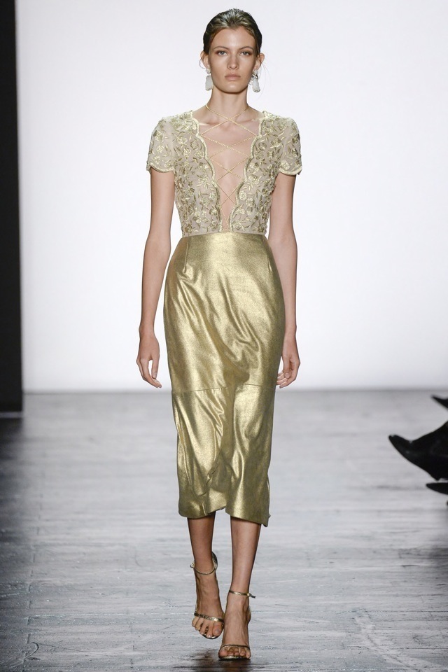dennis_basso_gold_midi_dress