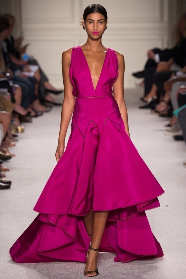 marchesa_fuschia_high_low_dress