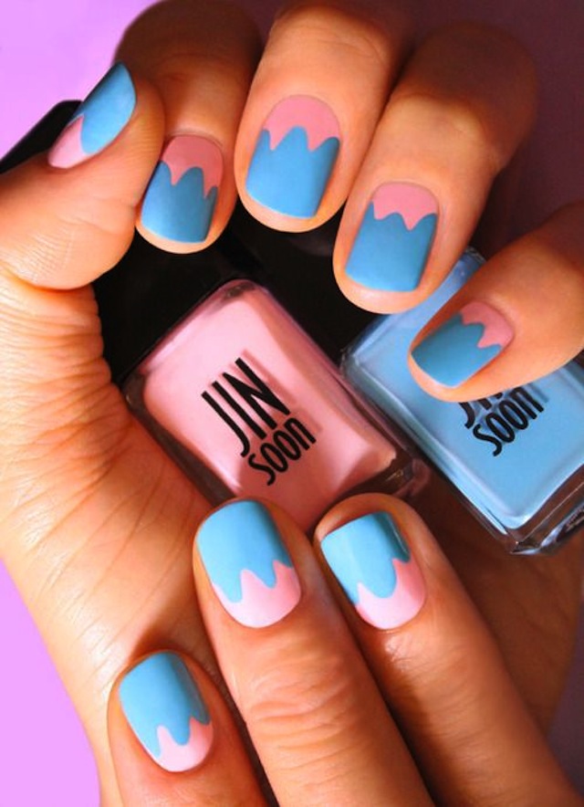 pink_and_blue_nails_beauty_hihi 2016 colors of the year