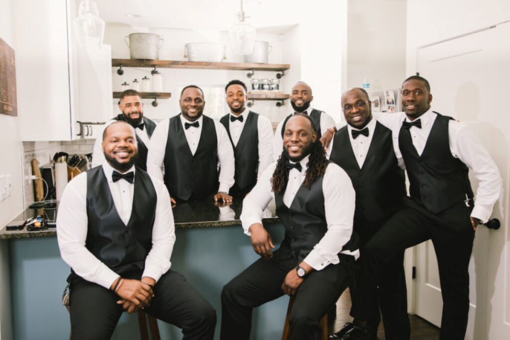 black groomsmen