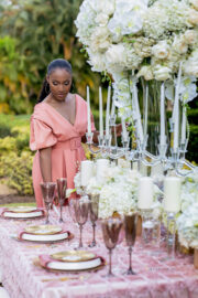 Blooming Spring Wedding tablescape design.