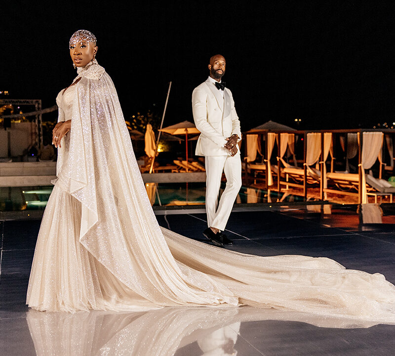 aisha hinds wedding dress