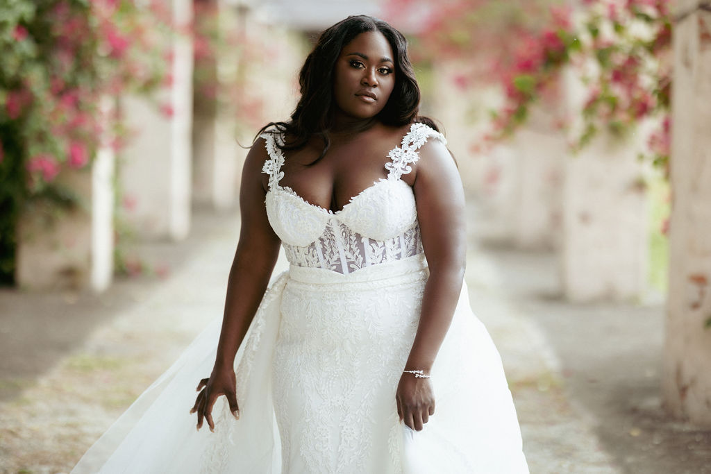 Danielle Brooks wearing her first gown/jumpsuit by Christian Siriano. 