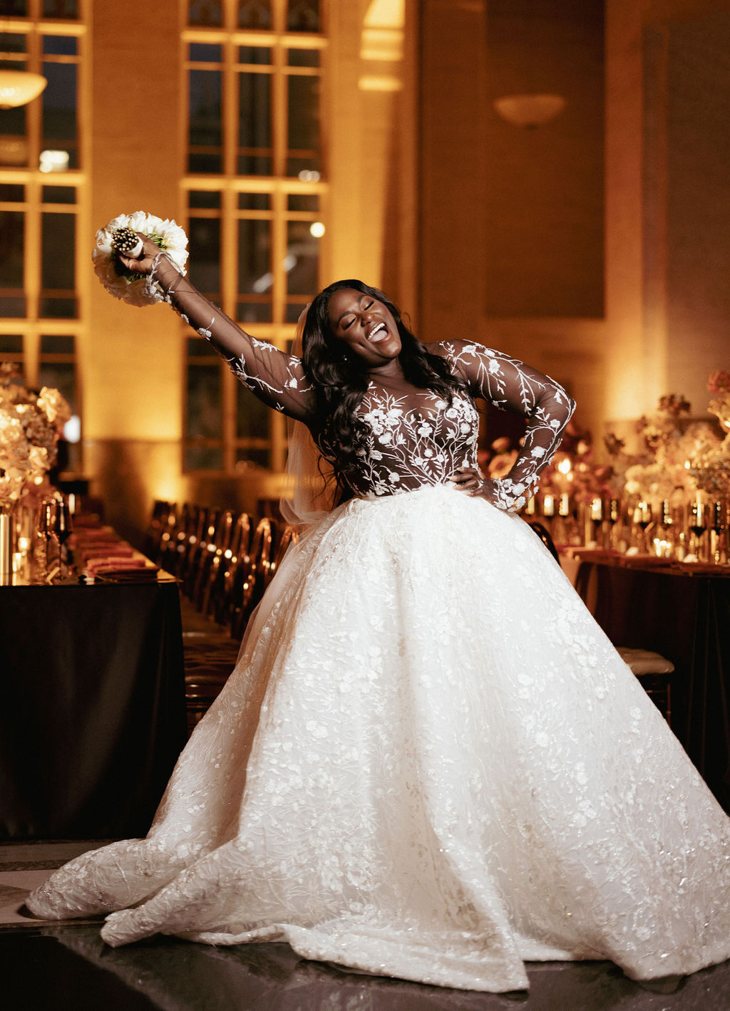 Danielle Brooks wedding ceremony dress by Alonuko