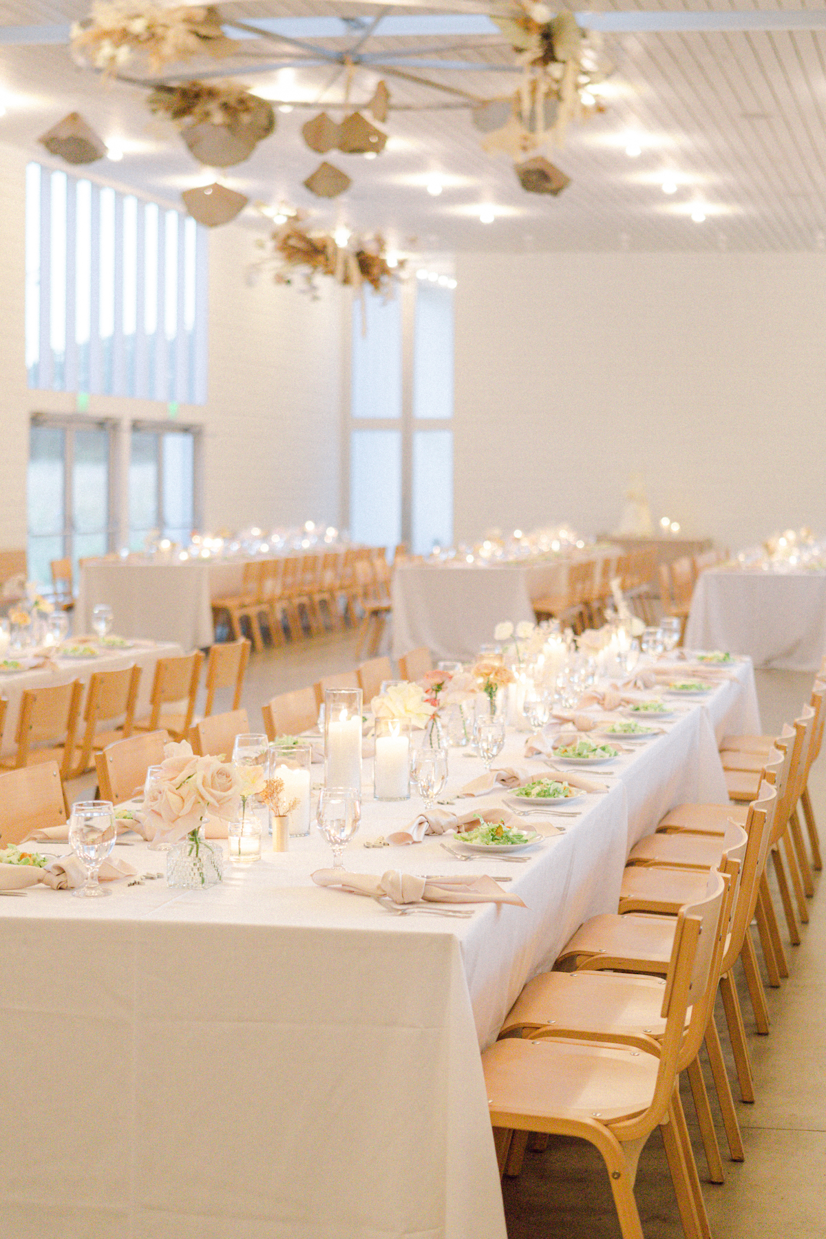 Minimalist Boho wedding decor.