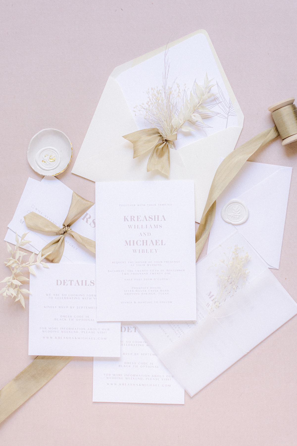 Minimalist boho stationery 