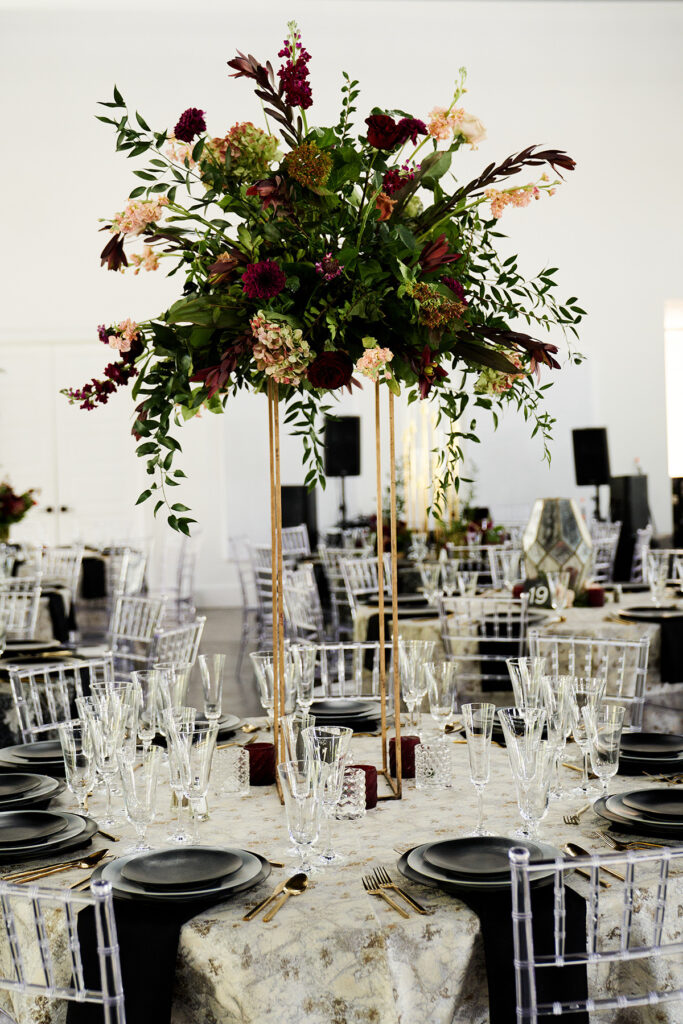 Luxe wedding celebration decor