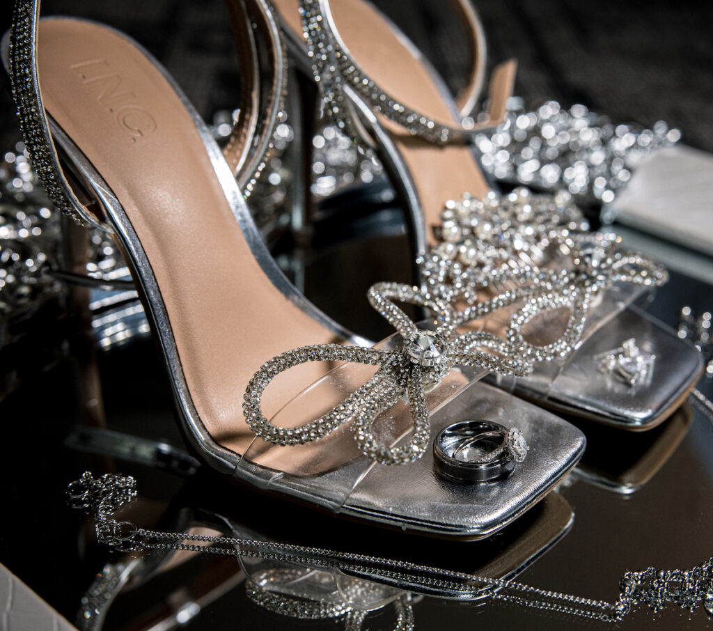 This elegant luxe wedding includes a specially choreographed dance by the bride and groom, a fun reception, and a sparkler send-off.