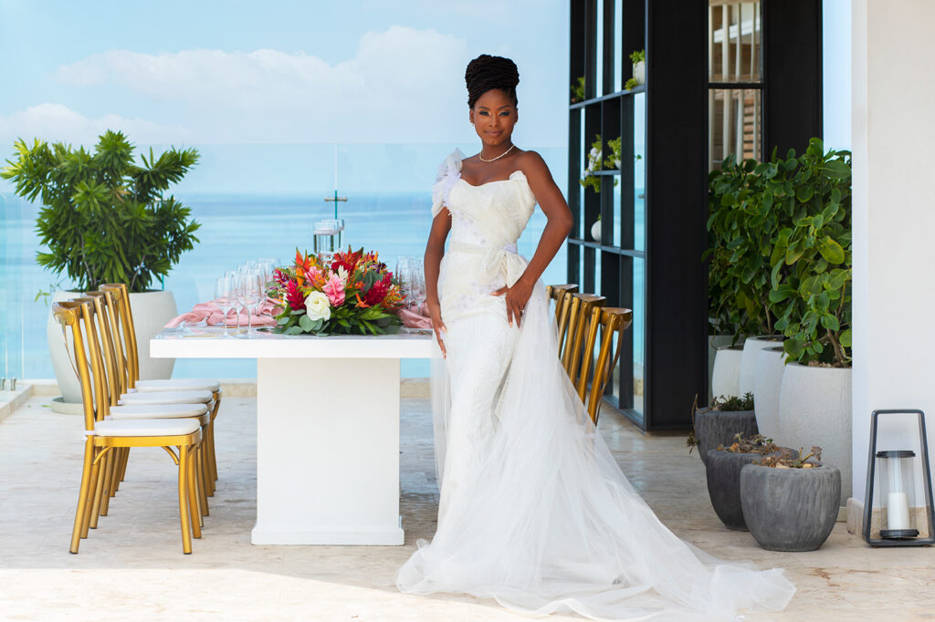 EbonyCattouse Events highlights Belize's beauty with reigning Miss Earth, Destiny Wagner, modeling at the Alaia Belize, Autograph Collection Hotel.