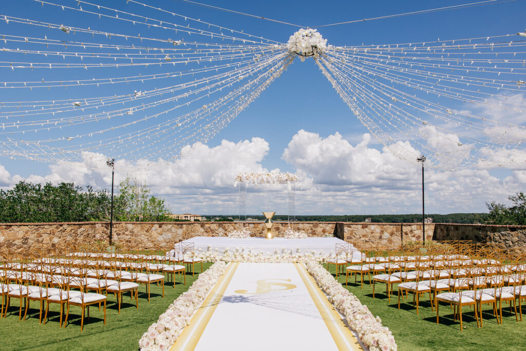 Featured in Issue No. 27, Jaime & Sabrina's wedding weekend in Florida was an elegant affair with the Bella Collina as a perfect backdrop.