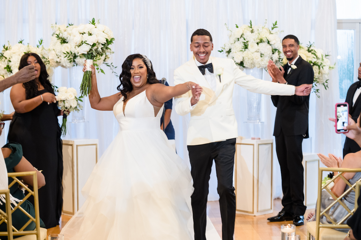 College sweethearts celebrate saying i do