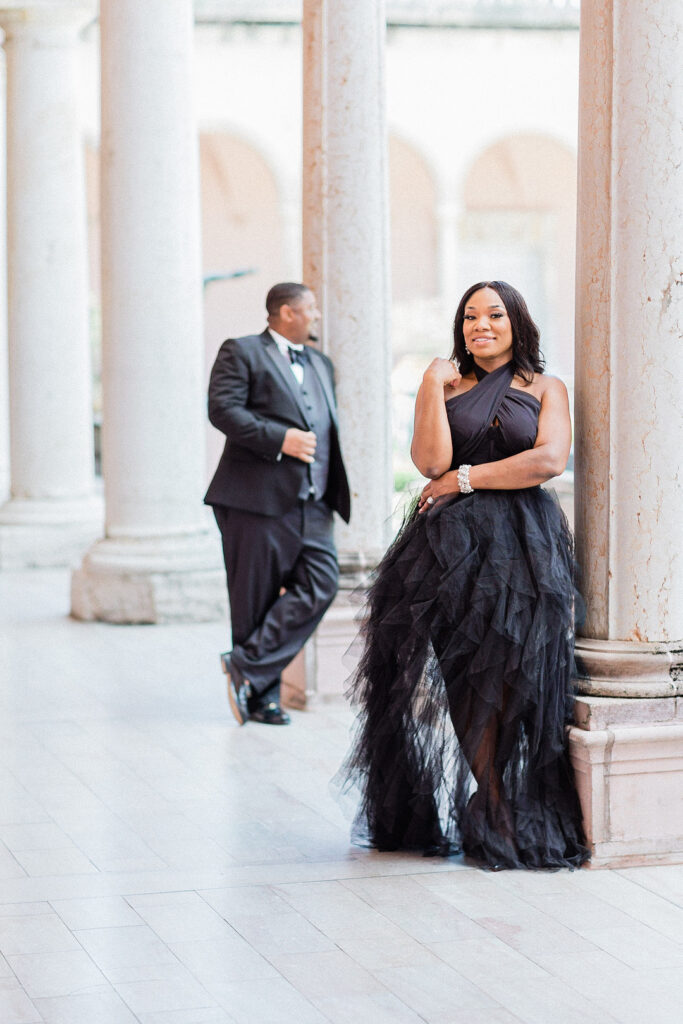 Style and art collided in this engagement session at the Ringling Museum which had us crushing on red bottoms and dreamy outdoor scenery.