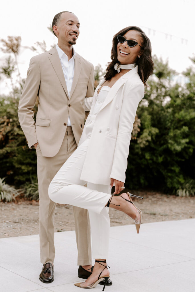 Classy engagement session in uptown Charlotte, North Carolina, takes us on a steamy walkabout from Idlewild Bar to City Hall.