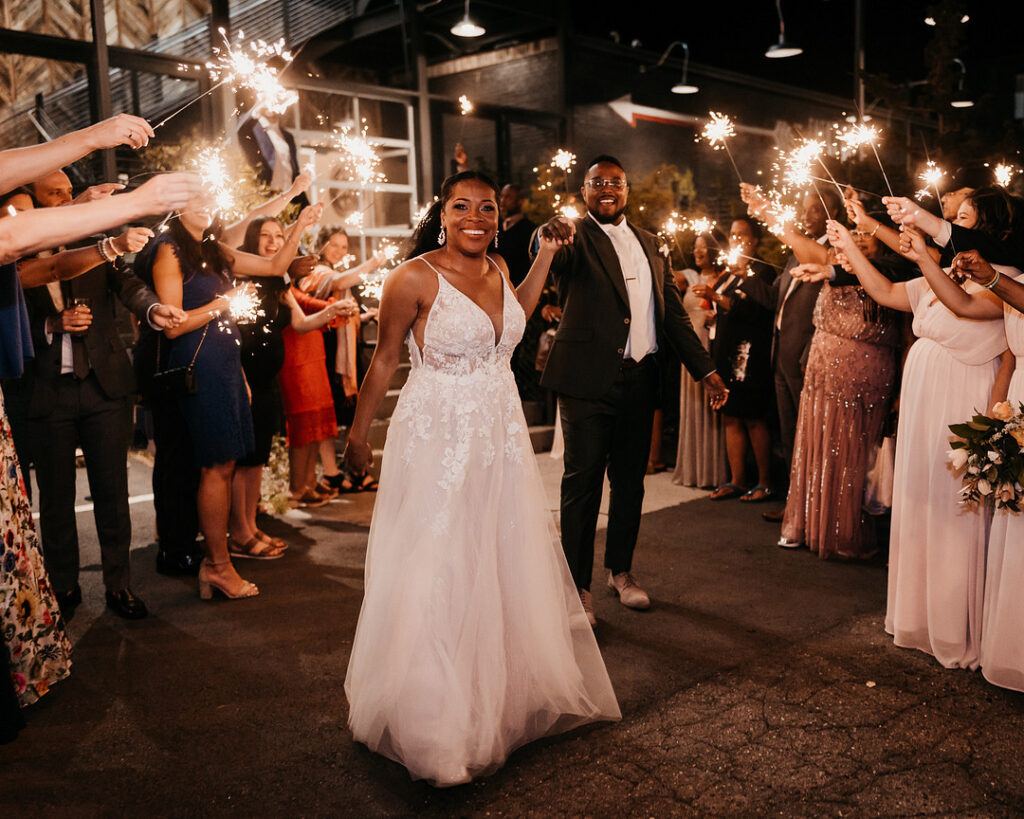 Tameka & Jeremy's Modern Boho Wedding at the Highland Brewing Co. in Asheville, NC features romantic muted earth tones and textured decor.