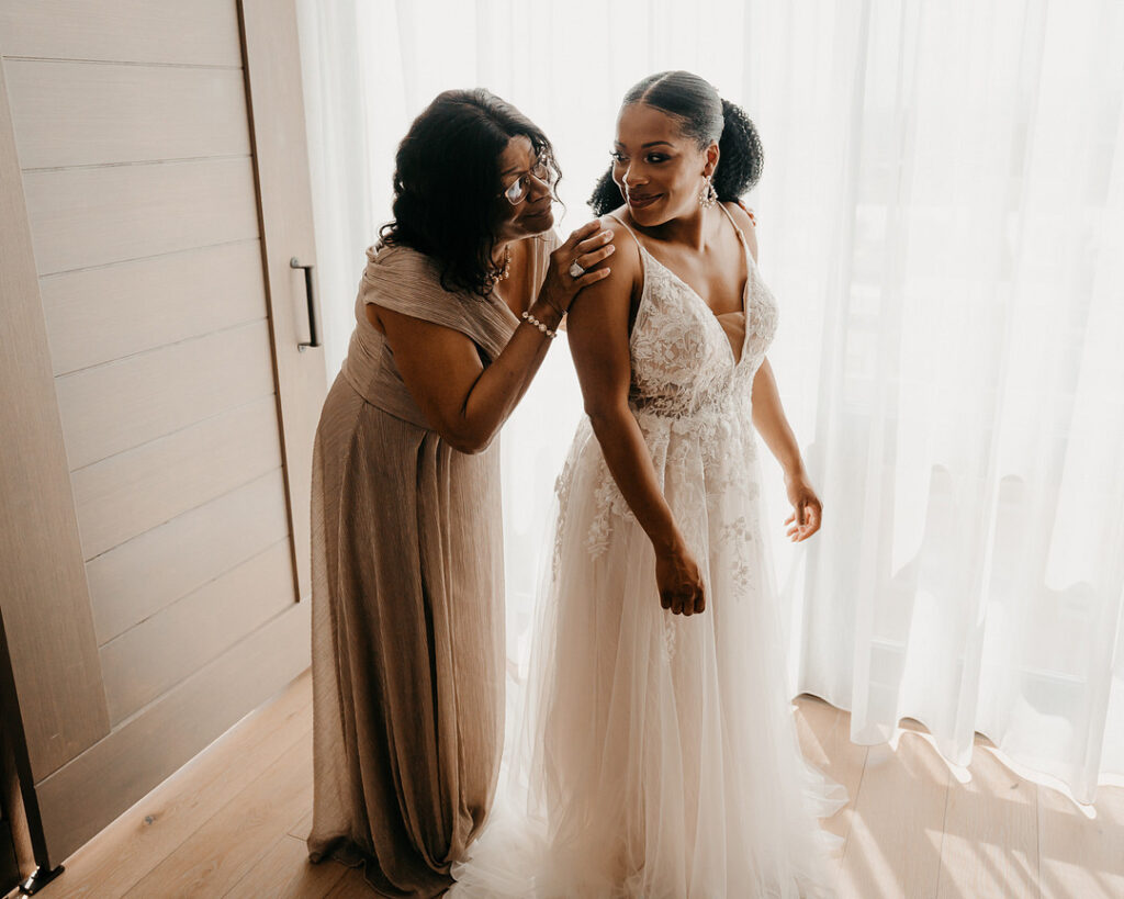 Tameka & Jeremy's Modern Boho Wedding at the Highland Brewing Co. in Asheville, NC features romantic muted earth tones and textured decor.