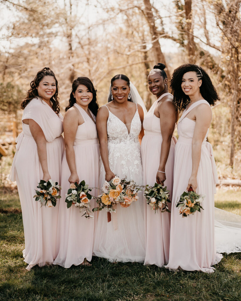 Tameka & Jeremy's Modern Boho Wedding at the Highland Brewing Co. in Asheville, NC features romantic muted earth tones and textured decor.