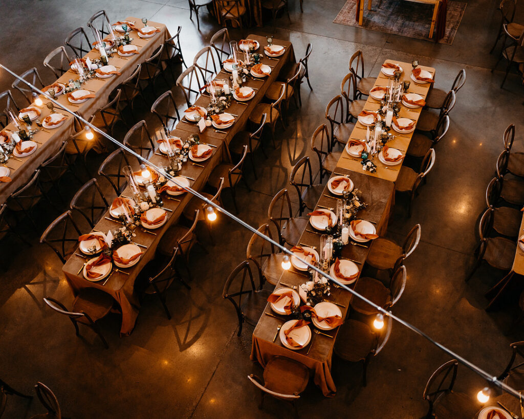 Tameka & Jeremy's Modern Boho Wedding at the Highland Brewing Co. in Asheville, NC features romantic muted earth tones and textured decor.