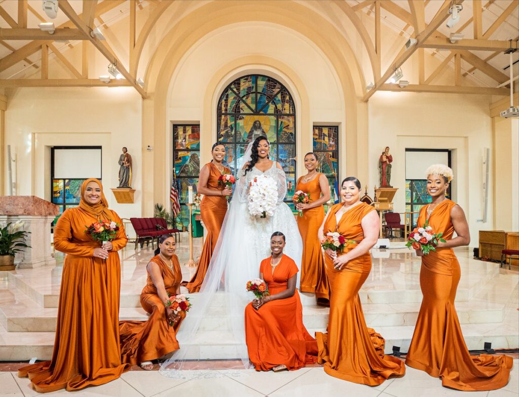 Fran & Judney tied the knot in a classic chic wedding where they first met at the Notre Dame D'Haiti Catholic Church in Miami, Florida.
