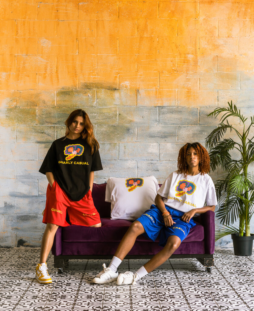 Bridal Robes Bye! Shaleia Jamerson is ready to give you bold bridal party alternatives with Gnarly Casual’s Optimistic Streetwear Style.
