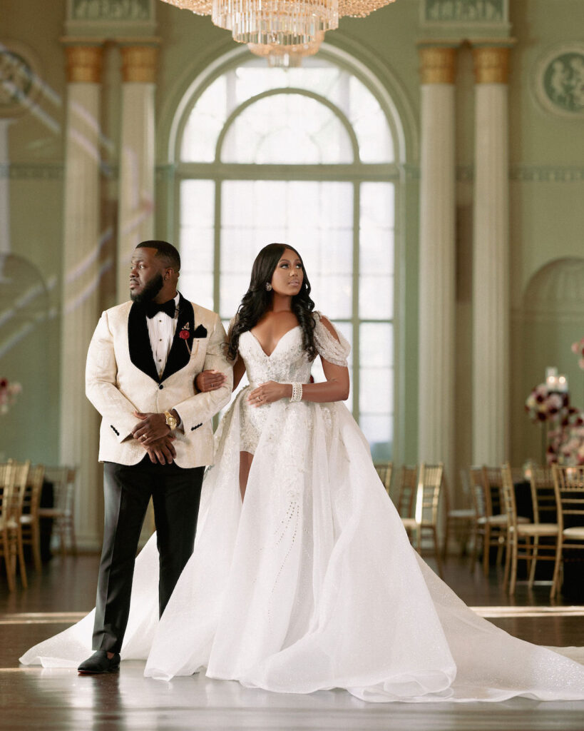 REEM Photography captured Trinidad Bombshell, Monique, and Southern Gentleman, Alphonso, say "I Do" at The Biltmore Ballroom in Atlanta, GA.