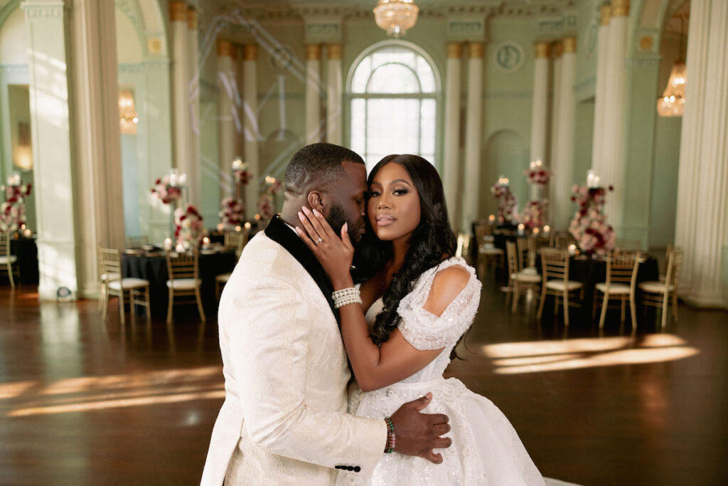 REEM Photography captured Trinidad Bombshell, Monique, and Southern Gentleman, Alphonso, say "I Do" at The Biltmore Ballroom in Atlanta, GA.