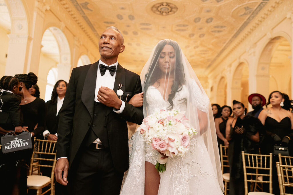 REEM Photography captured Trinidad Bombshell, Monique, and Southern Gentleman, Alphonso, say "I Do" at The Biltmore Ballroom in Atlanta, GA.