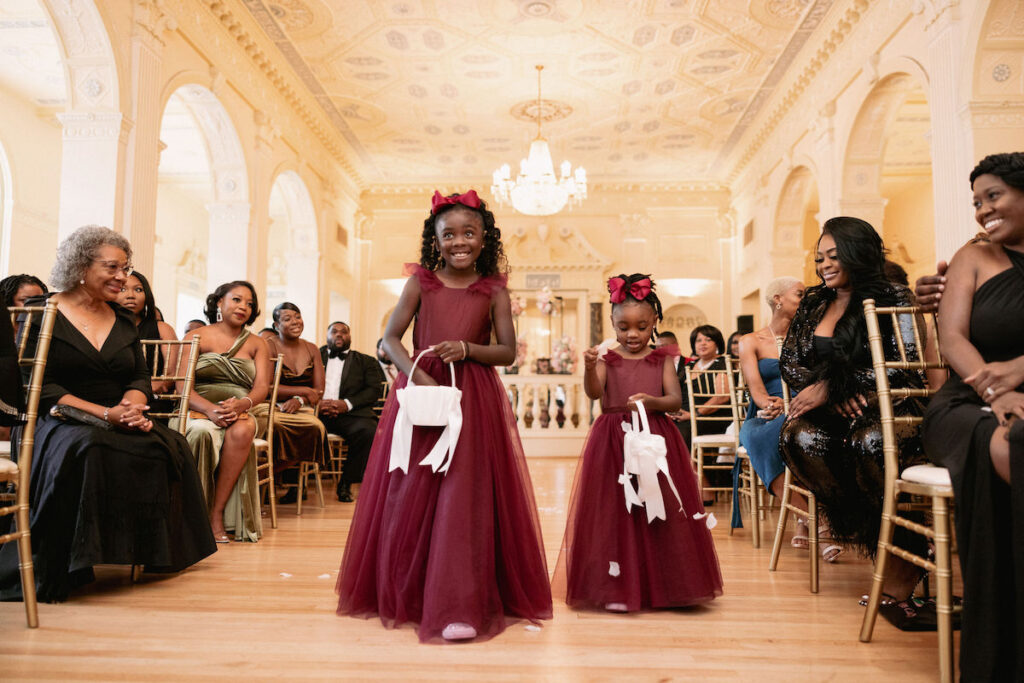 REEM Photography captured Trinidad Bombshell, Monique, and Southern Gentleman, Alphonso, say "I Do" at The Biltmore Ballroom in Atlanta, GA.