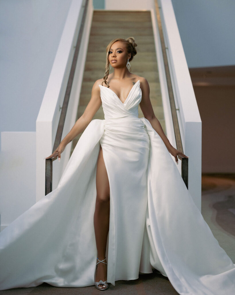 Featured in Issue 28, Bree and Ahmad's gorgeous outdoor Miami wedding featured classic ceremony details and stunning reception decor.